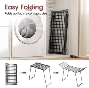 Tendedero de Ropa Plegable Grande en Forma de Ala de 25 Metros, Soporte Metálico Plegable para Balcón, Tendederos de Ropa - Product Image 3