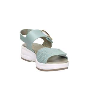 Sandalias de Plataforma Donna Serena para Mujer, Color Verde Agua, Tacón de 5 cm, Talla 35 - Product Image 4