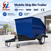 Remorque de conteneur mobile sur mesure avec conformité WMI DOT CE pour la gestion des déchets industriels, le recyclage et le transport de matériaux