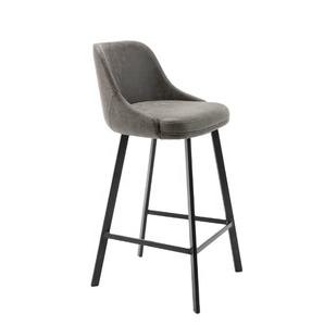 <span class=keywords><strong>Tabouret</strong></span> de bar gris à siège en mousse haute densité spécial personnalisé - Product Image 3