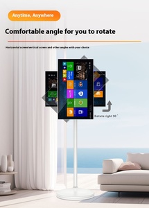 24-Zoll-Touchscreen-LED Android <span class=keywords><strong>TV</strong></span> 13MP Kamera 8-Kern-CPU Eingebauter 120-Hz-Akku Smart Mobile Monitor 12V Stand für Hotels - Product Image 3