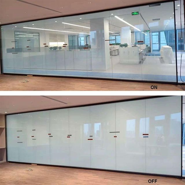 Privacy Film Office Decoration Switchable Smart Film Intelligent Electronic Dimming Pdlc Laminated Glass