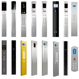 Thang Máy treo tường cảm ứng hiển thị thiết kế hiện đại cop và lop Glass & thép không gỉ biệt thự căn hộ khách sạn - Product Image 6