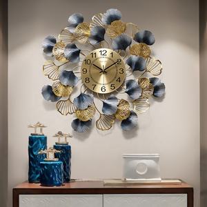 Reloj de Pared Decorativo de Metal con Hojas de Ginkgo, Estilo Romántico y Silencioso, Promoción Personalizada para Hoteles - Product Image 5
