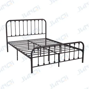현대 고급 건장한 금속 플랫폼 침대 구조 단 하나 금속 침대 구조 실내 침실 가구 타운된 크기 금속 침대