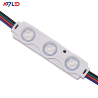 Modules LED étanches IP67 DC12V 7016 MM RGB SMD 5050 0.72W Dimmables Ra80 pour enseignes extérieures, lettres lumineuses et caissons lumineux