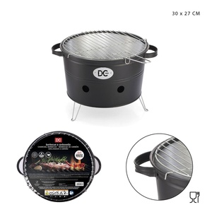 Barbecue portatile rotondo 30x27 cm-attrezzatura da campeggio
