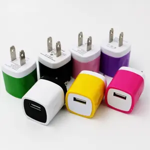 Vente en gros US Plug 5V 1A Adaptateur de charge rapide Chargeur mural Chargeur USB pour tous les téléphones pour Android