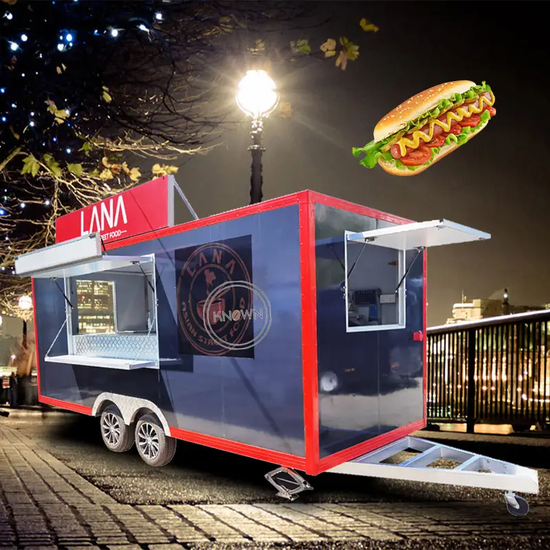 Purchase Mobile Food Truck /Street Mobile Food Trailer Cart With CE Certificated Catering Trailers For Sale Food Cart