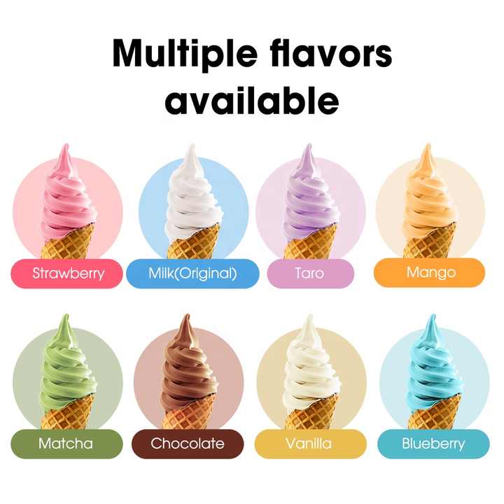 Wholesale 1kg Soft Serve Ice Cream Powder Mix, 40 OFF