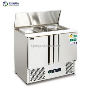 Vendita calda del frigorifero <span class=keywords><strong>orizzontale</strong></span> scanalato del <span class=keywords><strong>congelatore</strong></span> del bancone dell'insalata del cassetto di uso sostenibile di alta qualità - Product Image 1