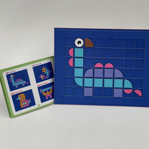 Nuovi Giocattoli Montessori di Costruzione, <span class=keywords><strong>Puzzle</strong></span> Interattivi di Pixel Art in Carta Movibili, Sfida di Apprendimento con Diverse Forme di Animali per Bambini - Product Image 3