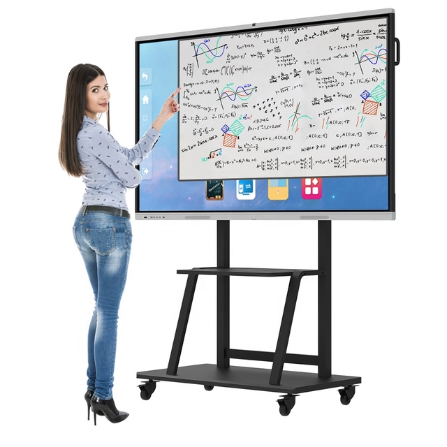 Touch Stand Office Display Classroom Electronic Price Screen School Digital Flat Panel Smart White Board Interactive Whiteboard