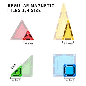 Bloques de Construcción Magnéticos Mini de <span class=keywords><strong>3</strong></span>.75cm, Montessori STEM, <span class=keywords><strong>para</strong></span> Niños Preescolares, Viajes, ABS, EN71, ASTM, CPC, CE - Product Image 2