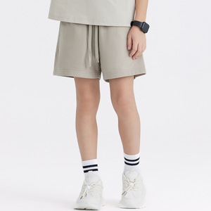 330GSM 100% coton été enfants Shorts blanc logo personnalisé mode Shorts décontracté pour enfants de haute qualité doux et confortable - Product Image 5