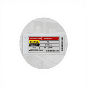 Étiquette de rayon électronique modulaire de 2,13 pouces pour entrepôt, affichage numérique WiFi E-Ink E-Paper 4 couleurs, autonomie de 5 à 7 ans, faible consommation - Product Image 1