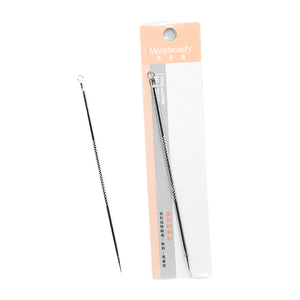 <b>Blackhead</b> Acne Removal <b>Tool</b> Stainless Steel Silver Double Head Needle Pimple <b>Extractor</b> for Face B0731 - Product Image 1