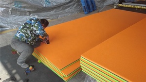 Gold-Peace Tapis flottant en PE pour <span class=keywords><strong>l</strong></span>'<span class=keywords><strong>eau</strong></span>, 18 <span class=keywords><strong>pieds</strong></span> x 6 <span class=keywords><strong>pieds</strong></span>, pour usage domestique et intérieur, haute flottabilité, durable, pour la plage et <span class=keywords><strong>les</strong></span> loisirs, capacité 100-500 kg - Product Image 5