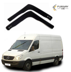 Déflecteurs de vent de pare-porte automatique pour <span class=keywords><strong>Mercedes</strong></span> <span class=keywords><strong>Sprinter</strong></span> MK2 2006-2018 2 portes - Product Image 1