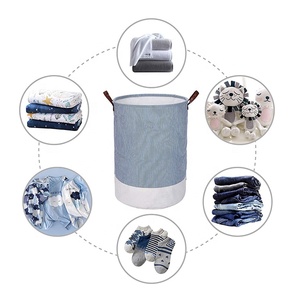 Personalizzabile pieghevole in tessuto di Nylon e cotone portaoggetti organizzatore Tote secchio pieghevole sacchetti cesti per panno sporco - Product Image 4