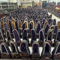 Grappe d'améthyste naturelle, cristaux bruts, pierres de guérison, géode d'améthyste pour la décoration intérieure
