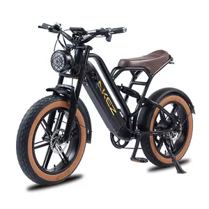 2024热卖750w 48v可折叠电动自行车7速折叠20英寸自行车，带成人后电机电动自行车