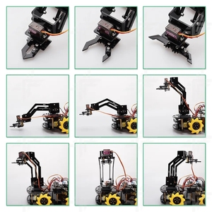 4WD Mechanical Robot Arm Kit Open Source <strong>Code</strong> DIY Ultrasonic Wireless <strong>Smart</strong> Robot Car Robotic Starter Kit - Product Image 3