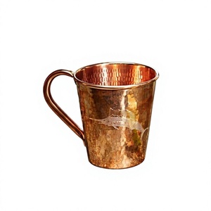 Certified Copper Glass For Water Drinking Household Use Eco Friendly Food Grade Copper <b>Mug</b> & Cup For home Decoration - Product Image 1