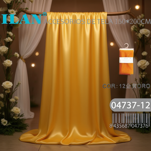Tessuto color oro Ilan 150x200cm per decorazioni nuziali - Product Image 3