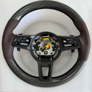 Actualización de Volante de Estilo Antiguo a Nuevo para Porsche 718 911 Cayenne Macan Taycan Cayman, Plug and Play, Personalizado en Cuero y Carbono - Product Image 4
