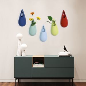 Wholesale Indoor and Outdoor Ceramic Hanging Flower Pots for Water Living Succulent Plants <strong>Cheap</strong> Supplier for Home Use <strong>Planters</strong> - Product Image 4