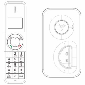 Téléphone <span class=keywords><strong>DECT</strong></span> sans fil portable pour la maison ou le bureau Téléphone <span class=keywords><strong>fixe</strong></span> - Product Image 6