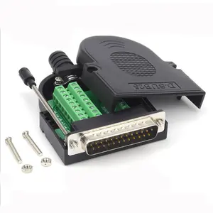 DB25 Solderless RS232 D-SUB Seri Ke 25-Pin Port Terminal Konektor Adaptor Female Pria dengan Mur Baut Panjang