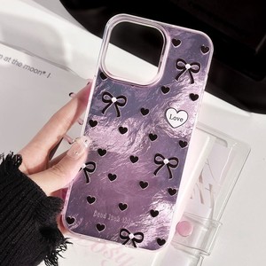 Funda <span class=keywords><strong>para</strong></span> Teléfono con Lazo Negro y Diseño de Chica Dulce con Láser, Color Rosa, <span class=keywords><strong>para</strong></span> <span class=keywords><strong>iPhone</strong></span> 16 15 14 13 12 11 Pro Max, Carcasa Protectora con Dibujos Animados - Product Image 2