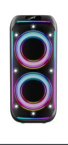 Altavoz de caja de sonido portátil dual de 8 pulgadas nuevo original con iluminación LED RGB para uso doméstico - Product Image 3