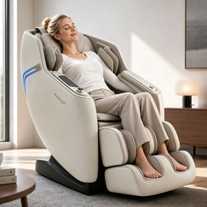 Poltrona Massaggiante Professionale 4D a Gravità Zero <span class=keywords><strong>con</strong></span> Controllo Vocale AI, Binario SL, Reclinabile Elettrica di Lusso per <span class=keywords><strong>Centro</strong></span> <span class=keywords><strong>Benessere</strong></span> - Product Image 3