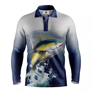 Customized Sublimated Button <b>Down</b> Fishing Shirts Winter Uv protection Fishing Man t Shirts - Product Image 2