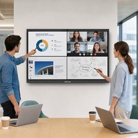 Pantalla Interactiva Plana de 65 Pulgadas con Windows OPS I7 PC 4K para Conferencias