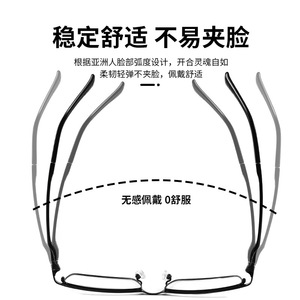 Nouvelle monture de lunettes de vue rectangulaire de luxe léger pour homme, monture complète, légère, pour adulte, 34218 Printemps 2022 - Product Image 4