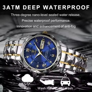 Nuovi <span class=keywords><strong>Orologi</strong></span> al Quarzo di Lusso <span class=keywords><strong>da</strong></span> <span class=keywords><strong>Uomo</strong></span> Verde Argento Nero Oro Cinturino in Acciaio Inossidabile Impermeabile Orologio <span class=keywords><strong>da</strong></span> Polso alla Moda per Uomini - Product Image 4