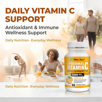 Comprimés à croquer de vitamine C liposomale - Saveur orange pour un soutien antioxydant et immunitaire