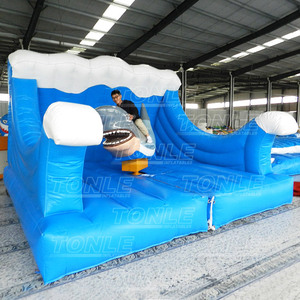 Tiburón mecánico inflable personalizado, juguete inflable de cabeza de martillo, para la venta - Product Image 3