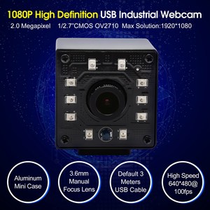 Telecamera per Videoconferenze ELP USB2.0 2MP 30fps con Visione Notturna Full HD Webcam per Sorveglianza Industriale UVC con Certificazione CE FCC - Product Image 2