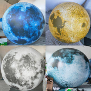 Luna Llena flotante impermeable gigante Pvc planeta globo Led Luna centro comercial publicidad inflables motivo Decoración - Product Image 3