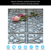 Livraison incluse, dalles de plafond imitation étain 24x18 pouces, panneau mural intérieur en PVC gaufré pour restaurants et bars PLB10 Étain antique