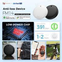 Mini Traceur Anti-Perte UNIEAN FM14, Localisateur d'Alarme Intelligent, Suiveur GPS Find My Air Tag, pour Clés de Voiture et Objets