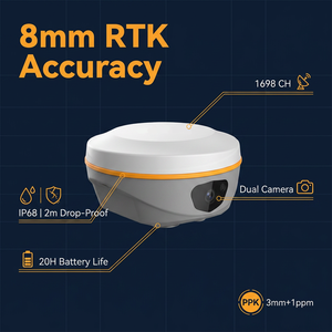 Récepteur GPS RTK South S20 International avec module GNSS et logiciel/firmware SurvStar évolutifs pour instruments de topographie - Product Image 5