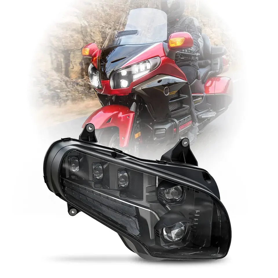 Pour Honda GoldWing GL1800 2001-2017 phare de moto led avec accessoires DRL DOT E-mark approuvé