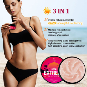Private Label Vegan 100mL Gel autobronceador Sunbed Tan Accelerator & Extreme Intensive Sunscreen Body Cream - Product Image 6