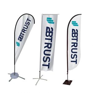 Hot Sale Advertising Custom Print Logo <b>Banner</b> Outdoor Teardrop Flag Feather Flag Beach <b>Banner</b> - Product Image 1